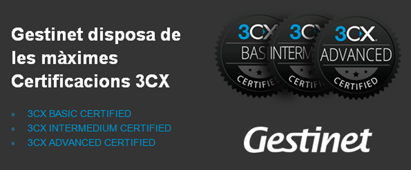 3cx gestinet certification